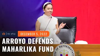 Ex-president Gloria Arroyo defends proposal to establish Maharlika fund