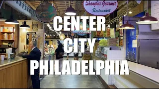 Walking Center City Philadelphia Downtown Walkthrough Reading Terminal Market Virtual Tour