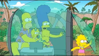 The Simpson Lisa Escape from Jurassic World Glass Ball
