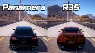 NFS Payback - Porsche Panamera Turbo vs Nissan GTR R35 - Drag Race