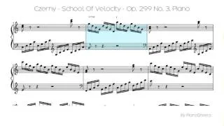 Czerny - School Of Velocity - Op. 299 No. 3 [Piano Solo]