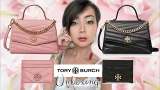 Tory Burch Kira Chevron Bags & Card Case Unboxing & What Fits