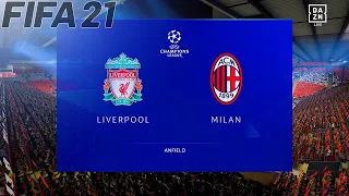 Liverpool vs AC Milan | UEFA Champions League 2021/2022 | Full match & Gameplay | Predictions