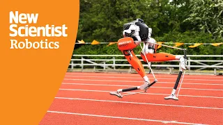 Watch a two-legged sprinting robot set a world record over 100 metres