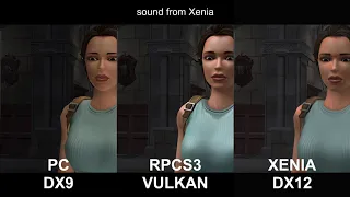 Tomb Raider Anniversary: PC vs RPCS3 vs XENIA graphics comparison 1