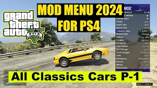 The Ultimate GTA 5 Wildemodz Mod Menu of All Classic Car on jailbreak PS4