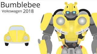 TRANSFORMERS BUMBLEBEE ROBOT CAR VOLKSWAGEN 2018 ANIMATION TEST 🏆#volkswagen #transformers