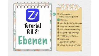 ZoomNotes Tutorial Teil 2: Ebenen