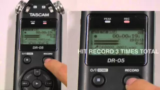RADIO how to set auto audio levels on a TASCAM recorder