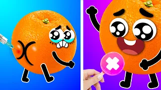 AUCH! Parenting Hacks By Tricky Fruits! Funny Moments All Doodles Relate To - 24/7 DOODLES