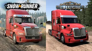 The Difference Between SnowRunner and American Truck Simulator