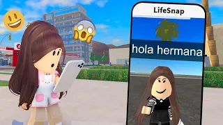 ENCONTRÉ a  mi HERMANA GEMELA en ROBLOX SNAPCHAT