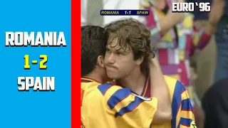 Spain vs Romania 2 - 1 Euro 96 HD