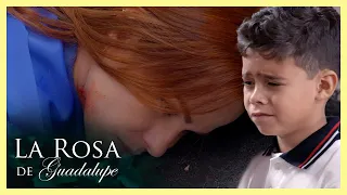 Doris culpa a Lalito de lanzarla por las escaleras | La rosa de Guadalupe 4/4 | Silencio inocente