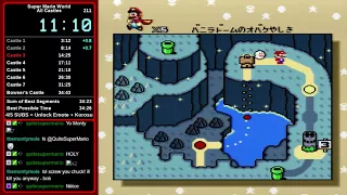 Super Mario World, All Castles PB Speedrun [34:41 - 2/11/18]