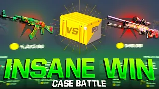 My Most INSANE Case Battle Win EVER!? (CSGOROLL)