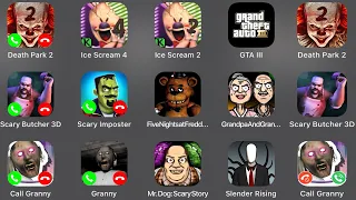 Death Park 2,Ice Scream 4,Ice Scream 2,GTA III,Scary Butcher 3D,Scary Imposter,FNaF,Grandpa, Granny