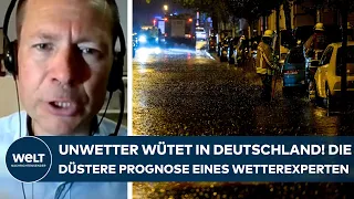 DEUTSCHLAND: Unwetter wütet! Blitz, Donner und Starkregen! Die düstere Prognose eines Wetterexperten