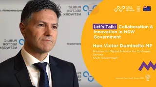 Let's Talk: NSW Government Innovation with Hon Victor Dominello MP