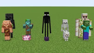 minecraft mobs and their enemies