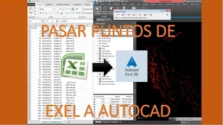 Pasar  Coordenadas de Excel a AutoCAD (csv to dwg) Muy Facil!!