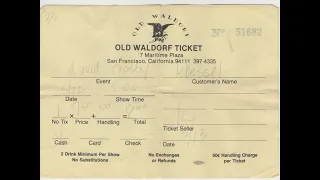 David Crosby Band 1983 05 22 Old Waldorf San Francisco, Ca