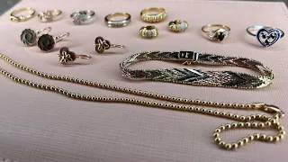 Моя коллекция золотых украшений . Мои новые золотые украшения. My gold jewelry collection.