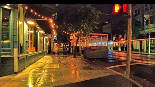 Walking on a Rainy Night in San Francisco