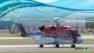 Aberdeen Airport Helicopter Spotting | Sikorsky S-92A, Airbus H175 | Special #431