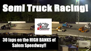 Semi Trucks - High Banks - FULL RACE! - June 18, 2023