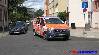 [3 Generationen + Testfahrzeug] Neues Notarzteinsatzfahrzeug DRK Frankfurt am Main Rettungswache 30