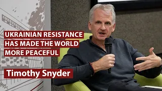 War. Ukrainian resilience. World security - A meeting with Timothy Snyder at UCU