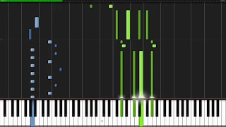 Bergentrückung + ASGORE - Undertale [Piano Tutorial] (Synthesia)