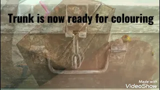 Restoration of Old Metal Trunk Part-1