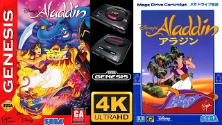 Disney's Aladdin [SEGA GENESIS/MEGA DRIVE] Longplay Walkthrough Full Game Movie [4K60ᶠᵖˢ UHD🔴]