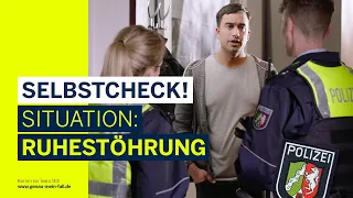 SELBSTCHECK – Ruhestörung: Wie würdest du dich entscheiden? | Polizei NRW