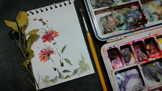 Artistic Inspiration? let's Paint  Impressionistic Watercolor Floral Elegance Nature’s Brushstrokes