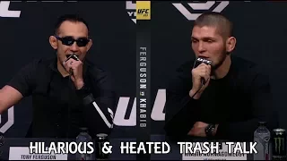 Khabib Nurmagomedov & Tony Ferguson Hilarious and Heated Trash Talk - UFC 223 Call