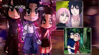 Sasuke's react to Sakura&Sarada//gacha reaction//Naruto//🍅🌸🥗//Satborn