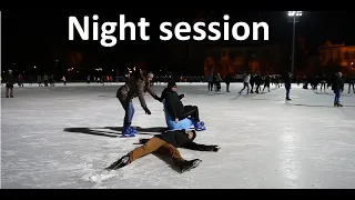 Old Man Ice Skating Prank PART 3 / Night session / Acroice