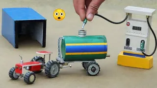 Top the most creative science projects Creative Tractor making miniature for water pump @KeepVilla