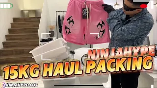 Ninjahype.co 15kg Haul Packing Review with Hellstar Hoodie Shorts Chrome Hearts Bape Camo Shorts