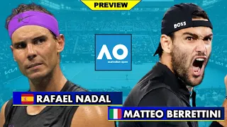 NADAL vs BERRETTINI | Australian Open Semi Final Preview | Head to Head, Stats & More