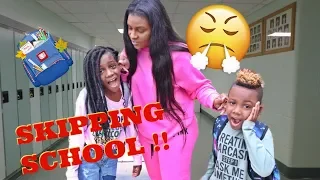 YAYA AND DJ SKIPPING SCHOOL PRANK ON MOM!!!