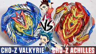 VALT VS AIGA BATTLE: Cho-Z Valkyrie .Z.Ev VS Cho-Z Achilles .00.Dm - Beyblade Burst Super Z/Turbo