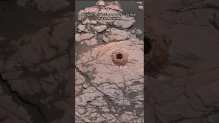 Mars Curiosity Rover successfully drills rock on Mars. Before and after. #repost #shorts #milkyway