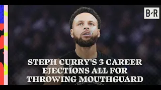 All Of Steph Curry's Ejections Have Been Due To Throwing His Mouthguard