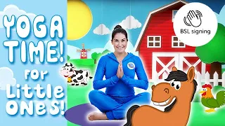 Yoga Time: On The Farm | Cosmic Kids (Deaf Friendly - BSL - No Background Music)