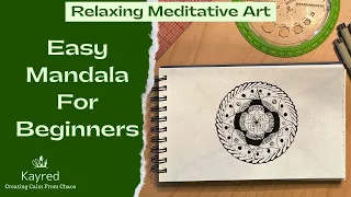 Relieve Stress With An Easy Beginner Mandala   Art Meditation