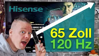 65 Zoll Hisense 4K ULED Fernseher - Aufbau und erster Eindruck